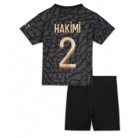 Paris Saint-Germain Achraf Hakimi #2 3rd trikot Kinder 2023-24 Kurzarm (+ Kurze Hosen)